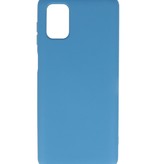 Coque en TPU Fashion Color Samsung Galaxy M51 Bleu Marine