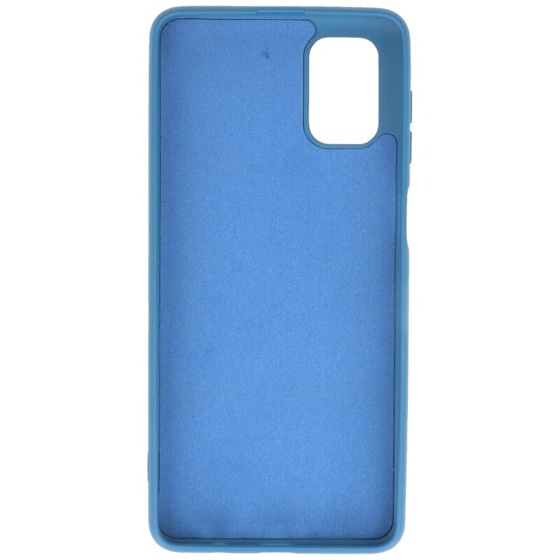 Carcasa de TPU en color de moda para Samsung Galaxy M51 Azul marino