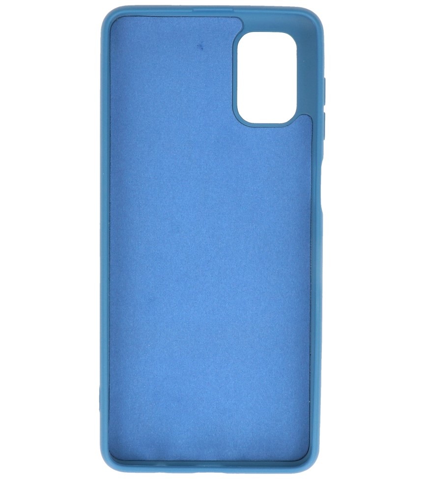 Coque en TPU Fashion Color Samsung Galaxy M51 Bleu Marine