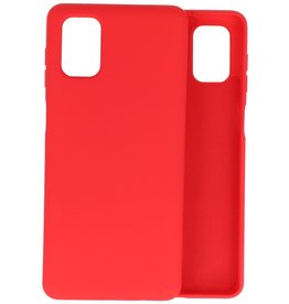 Carcasa de TPU de color de moda de 2.0 mm de espesor para Samsung Galaxy M51, rojo