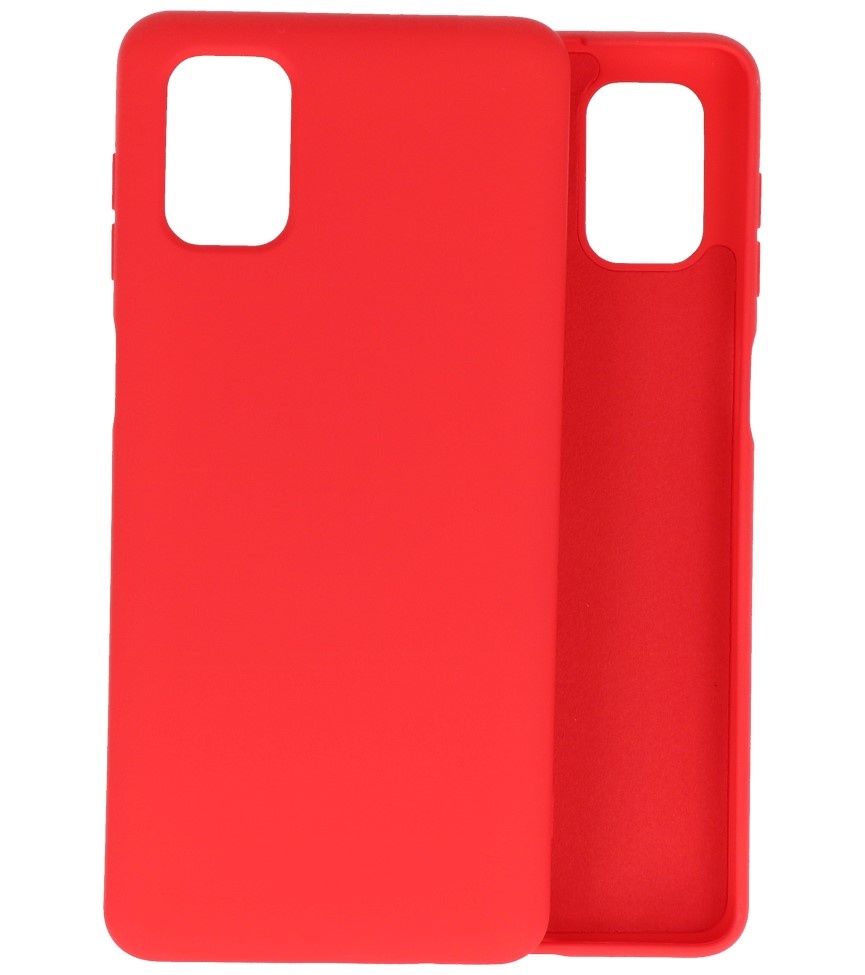 Coque en TPU Fashion Color Samsung Galaxy M51 Rouge