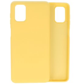 Carcasa De TPU De Color De Moda Gruesa De 2.0mm Para Samsung Galaxy M51 Amarillo