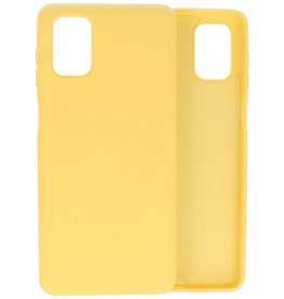 Coque Samsung Galaxy M51 en TPU couleur mode 2.0 mm d'épaisseur, jaune