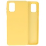 Coque Samsung Galaxy M51 en TPU couleur mode 2.0 mm d'épaisseur, jaune