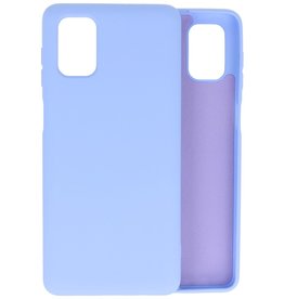 Carcasa De TPU De Color De Moda Gruesa De 2.0mm Para Samsung Galaxy M51 Púrpura