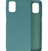 Fashion Color TPU Hoesje Samsung Galaxy M51 Donker Groen