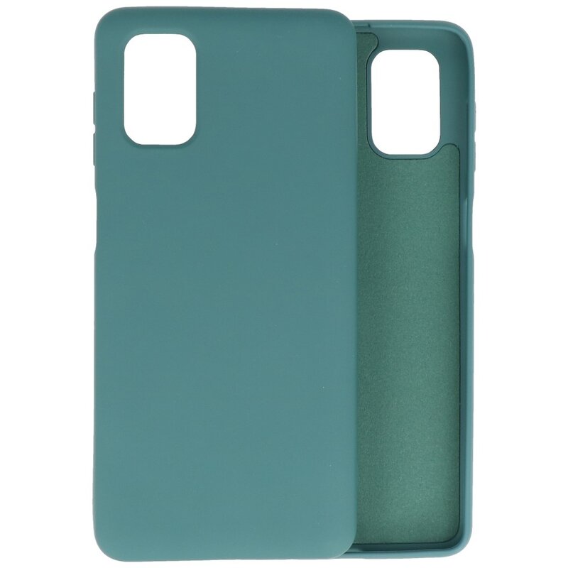 Custodia in TPU colore moda per Samsung Galaxy M51 verde scuro