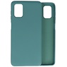 Carcasa de TPU de color de moda gruesa de 2.0 mm para Samsung Galaxy M51 verde oscuro