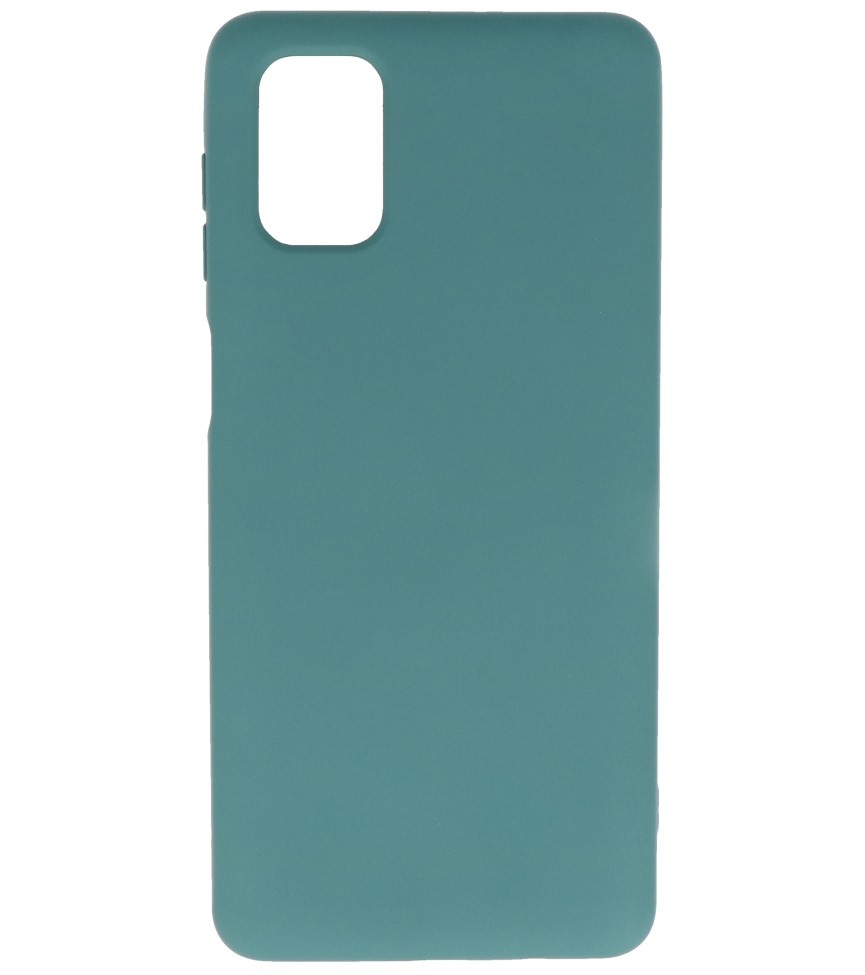 Fashion Color TPU Case Samsung Galaxy M51 Dark Green