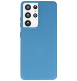 Fashion Color TPU Case Samsung Galaxy S21 Ultra Navy