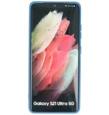 Fashion Color TPU Cover Samsung Galaxy S21 Ultra Navy