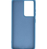 Fashion Color TPU Cover Samsung Galaxy S21 Ultra Navy