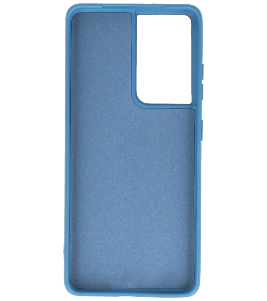 Fashion Color TPU Case Samsung Galaxy S21 Ultra Navy