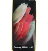 Coque en TPU Fashion Color Samsung Galaxy S21 Ultra Jaune