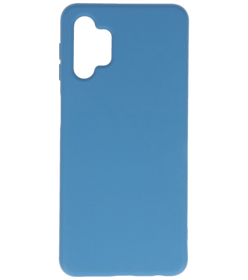 Coque en TPU Fashion Color Samsung Galaxy A32 5G Bleu Marine