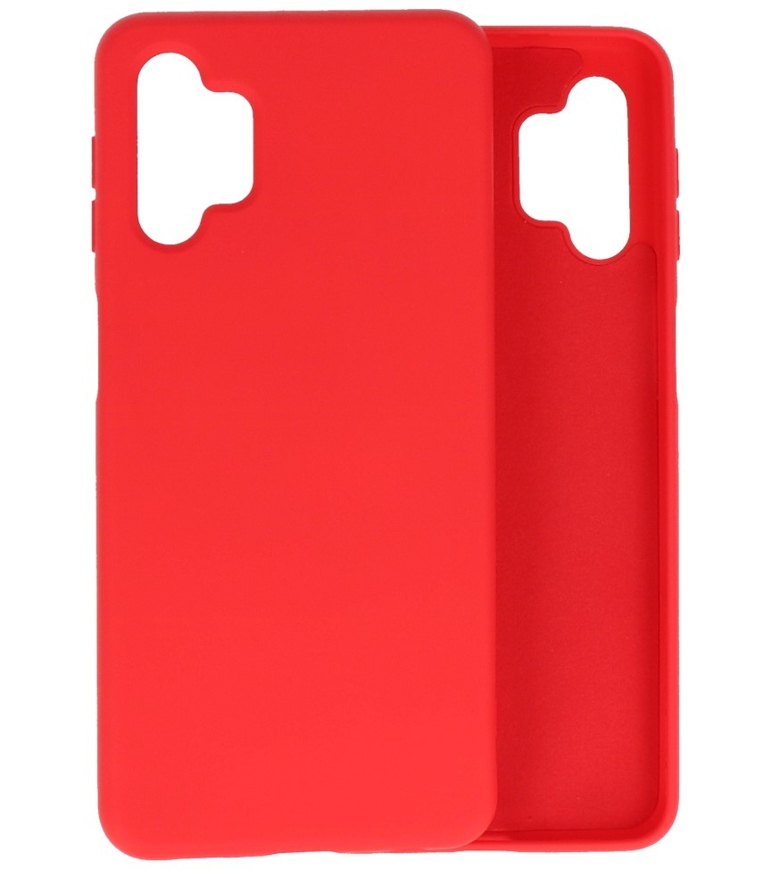 Carcasa de TPU Color Moda para Samsung Galaxy A32 5G Rojo