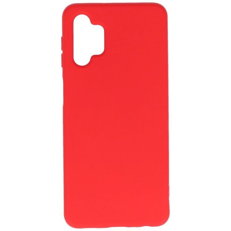 Carcasa de TPU Color Moda para Samsung Galaxy A32 5G Rojo