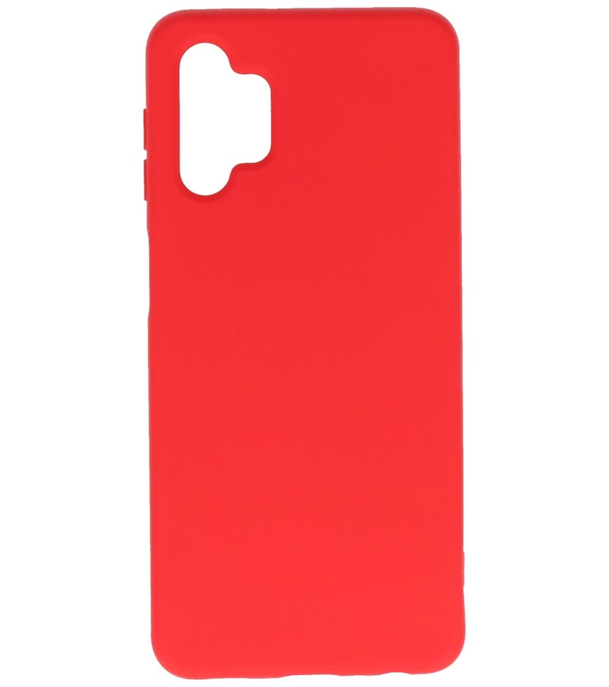 Carcasa de TPU Color Moda para Samsung Galaxy A32 5G Rojo