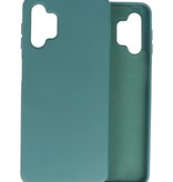 Estuche de TPU en color de moda Samsung Galaxy A32 5G Verde oscuro