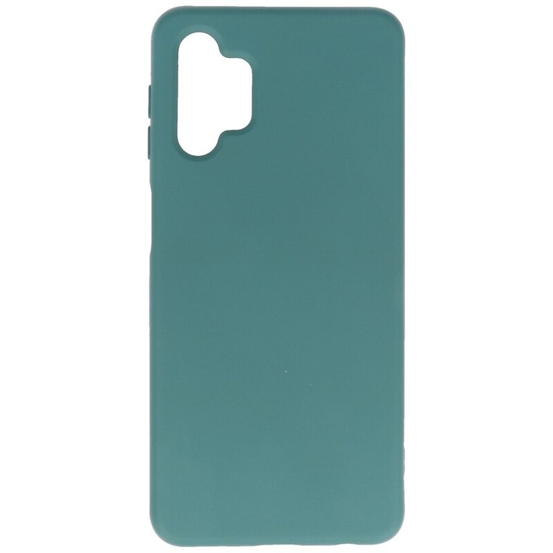 Fashion Color TPU Hoesje Samsung Galaxy A32 5G Donker Groen