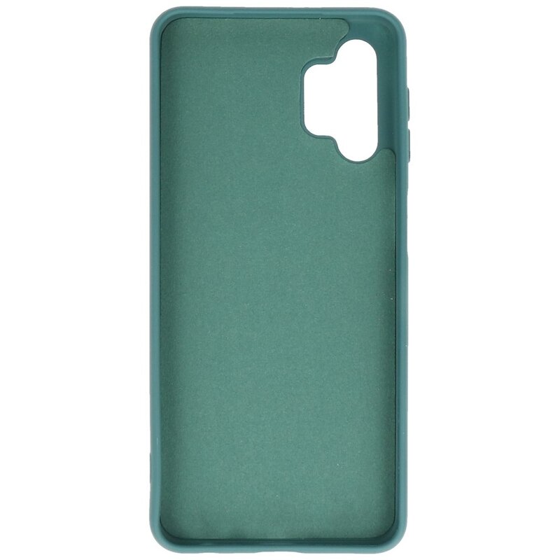 Coque en TPU Fashion Color Samsung Galaxy A32 5G Vert Foncé