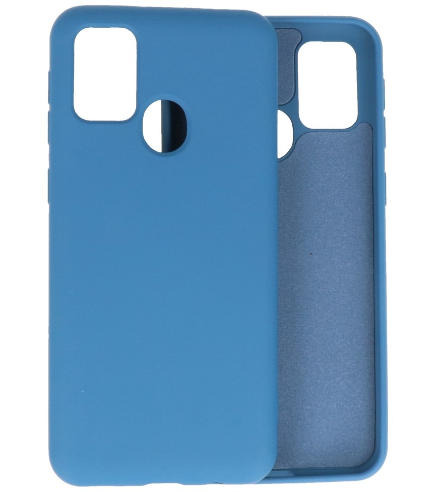 Mode farve TPU taske Samsung Galaxy M21 / M21s Navy