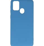 Carcasa de TPU en color de moda para Samsung Galaxy M21 / M21s Azul marino