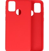Mode Farve TPU Cover Samsung Galaxy M21 / M21s Rød
