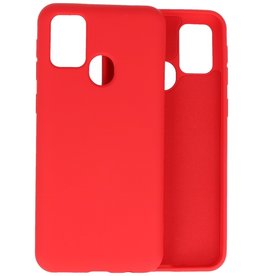 2,0 mm dicke Modefarbe TPU-Hülle Samsung Galaxy M21 / M21s Rot