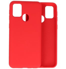 Carcasa De TPU De Color De Moda Gruesa De 2.0mm Para Samsung Galaxy M21 / M21s Rojo