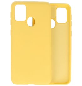 Carcasa De TPU De Color De Moda Gruesa De 2.0mm Para Samsung Galaxy M21 / M21s Amarillo