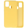 Custodia in TPU di colore moda spesso 2,0 mm per Samsung Galaxy M21 / M21s gialla