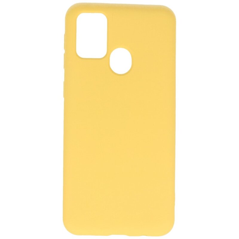 Fashion Color TPU Cover Samsung Galaxy M21 / M21s Gul