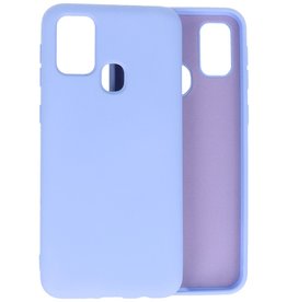 Carcasa De TPU De Color De Moda Gruesa De 2.0mm Para Samsung Galaxy M21 / M21s Púrpura