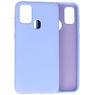 Carcasa De TPU De Color De Moda Gruesa De 2.0mm Para Samsung Galaxy M21 / M21s Púrpura