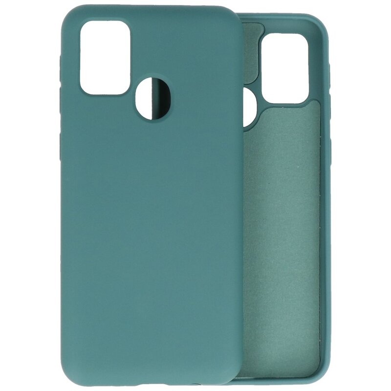 Custodia in TPU colore moda Samsung Galaxy M21 / M21s D. Green