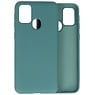 Coque en TPU couleur mode épaisse 2.0mm Samsung Galaxy M21 / M21s vert foncé