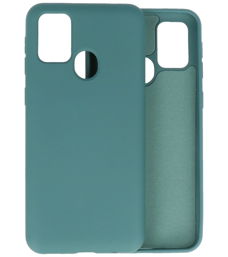 Carcasa de TPU en color de moda para Samsung Galaxy M21 / M21s D. Verde