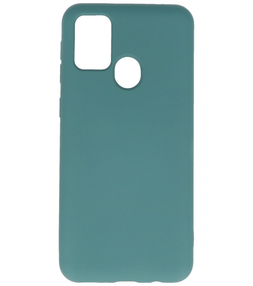 Fashion Color TPU Cover Samsung Galaxy M21 / M21s D. Grøn