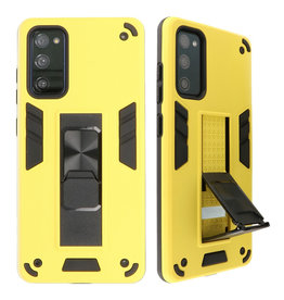 Carcasa trasera rígida Stand para Samsung Galaxy S20 FE Amarillo