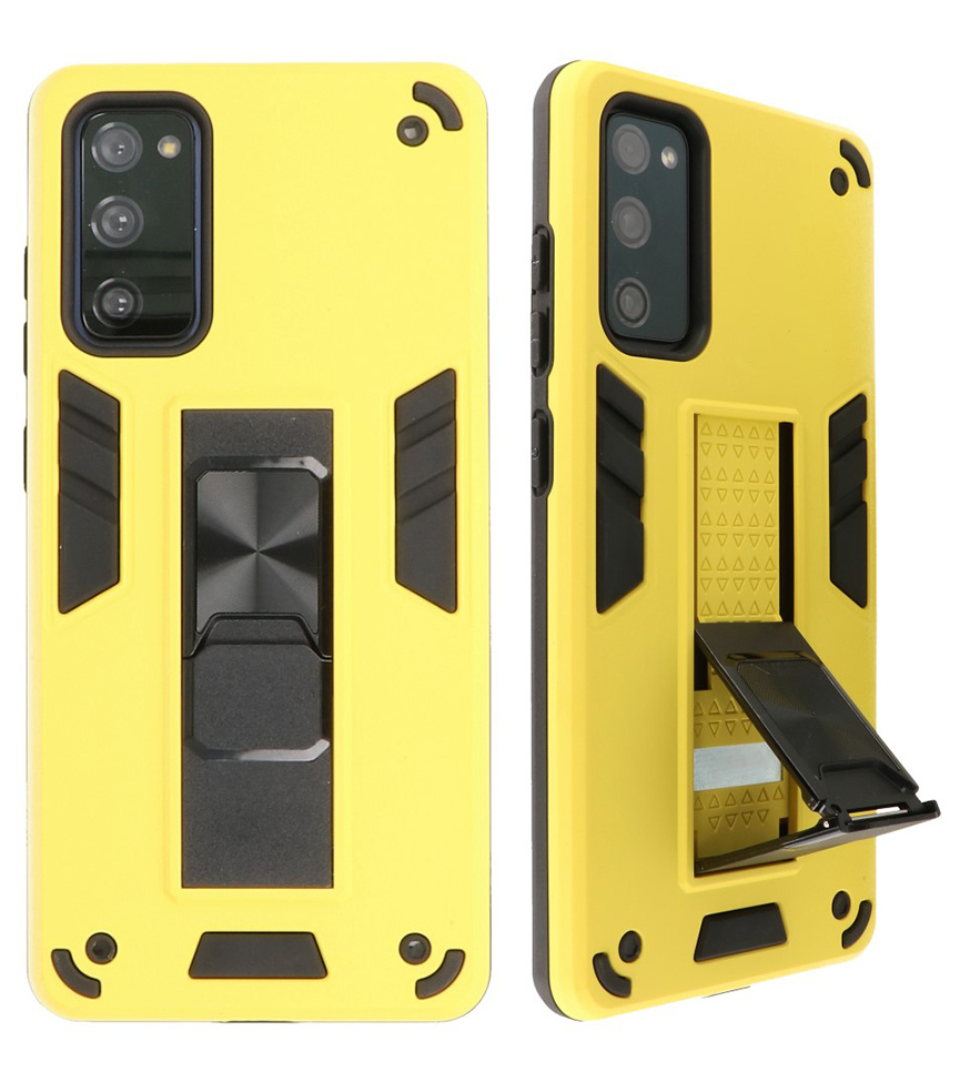 Stand Hardcase Backcover for Samsung Galaxy S20 FE Yellow