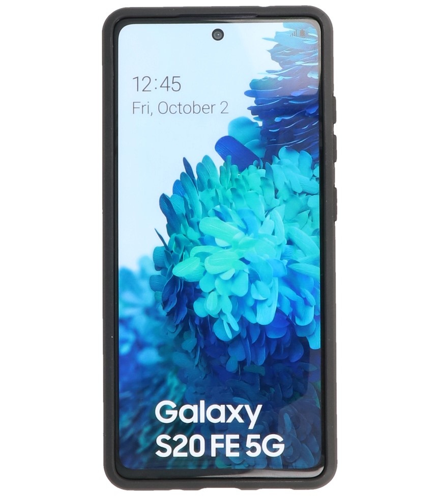 Stand Hardcase Backcover voor Samsung Galaxy S20 FE Geel