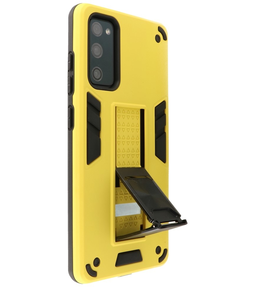 Stand Hardcase Backcover for Samsung Galaxy S20 FE Yellow