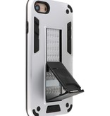 Stand Hardcase Backcover für iPhone SE 2020/8/7 Silber