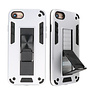 Stand Hardcase Backcover voor iPhone SE 2020 / 8 / 7 Zilver