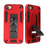 Carcasa trasera rígida Stand para iPhone SE 2020/8/7 Rojo