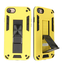 Carcasa trasera rígida Stand para iPhone SE 2020/8/7 Amarillo