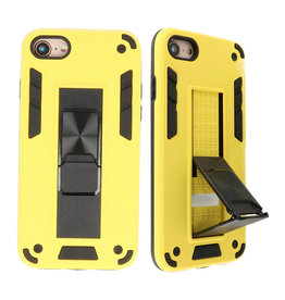 Stand Hardcase Backcover voor iPhone SE 2020 / 8 / 7 Geel