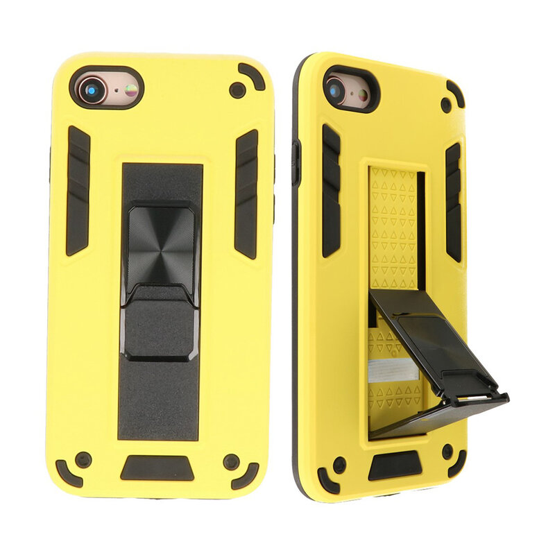 Stand Hardcase Backcover for iPhone SE 2020/8/7 Yellow