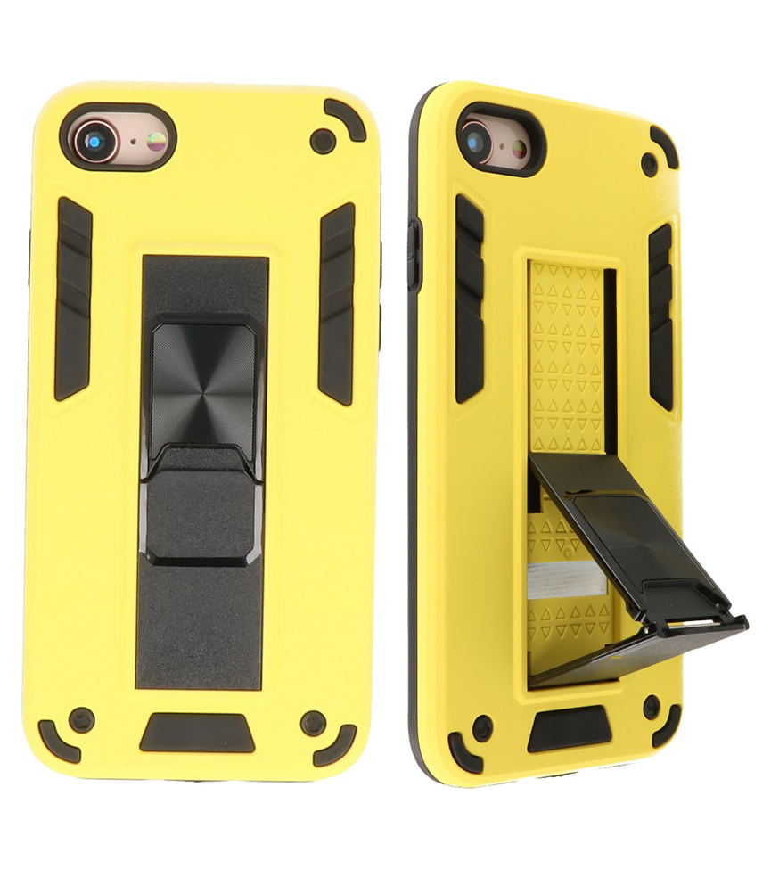 Stand Hardcase Backcover für iPhone SE 2020/8/7 Gelb